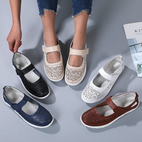 Echoarchiv | Orthopädische Komfortschuhe Aus Weißem Leder für Damen