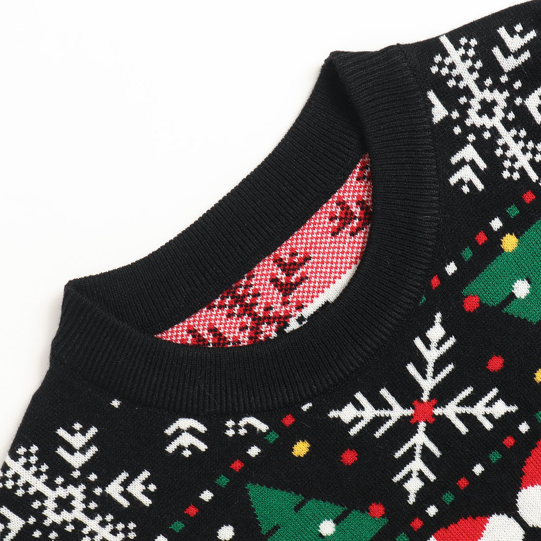 Festlicher Jacquard-Strickpullover