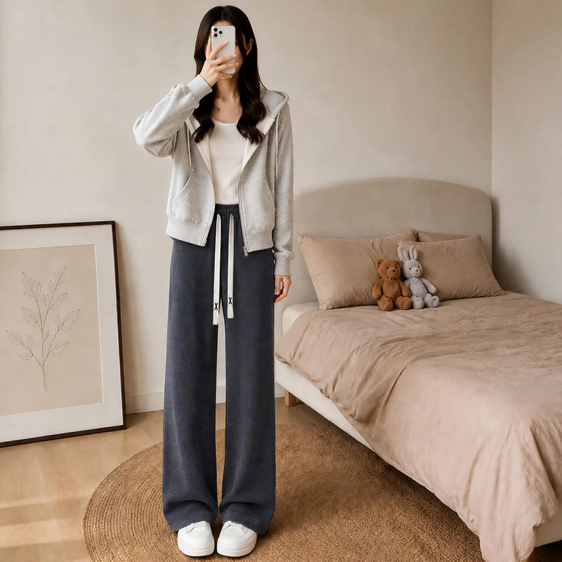 Damen-Cordhose mit Lammfleece-Futter
