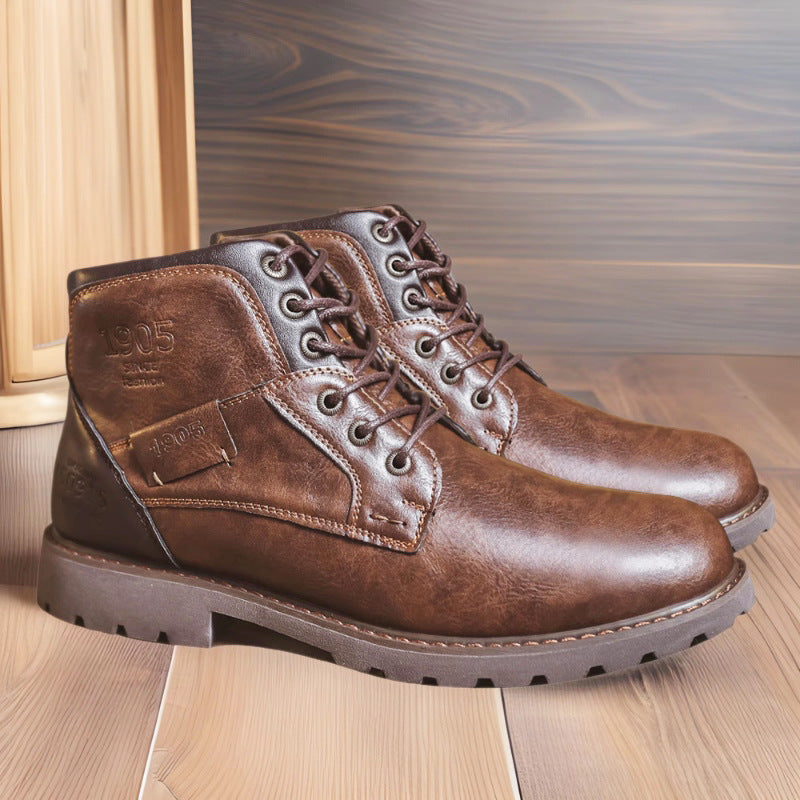 Herren-Stiefel im Retro-Stil mit Reißverschluss