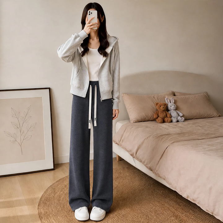 Damen-Cordhose mit Lammfleece-Futter
