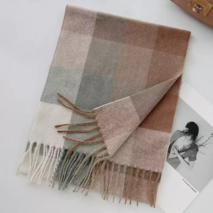Karierter Schal im Retro-Stil für Damen und Herren