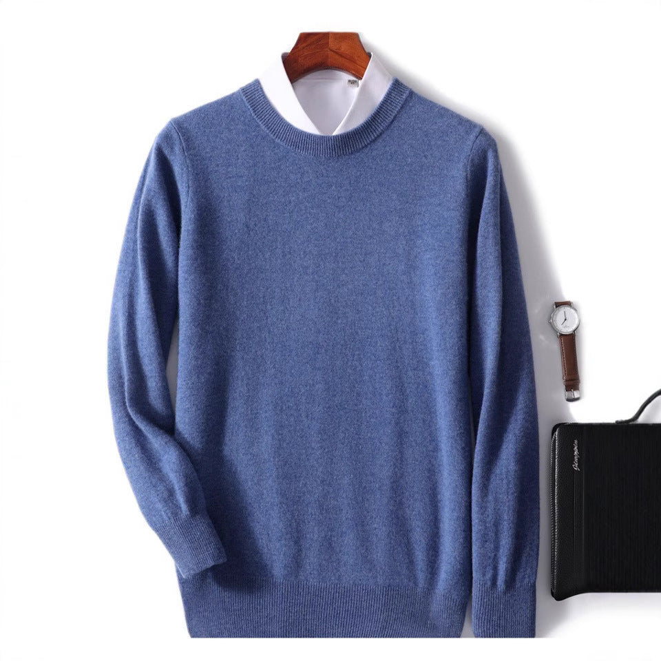 Herren-Pullover, Rundhalsausschnitt, locker geschnitten