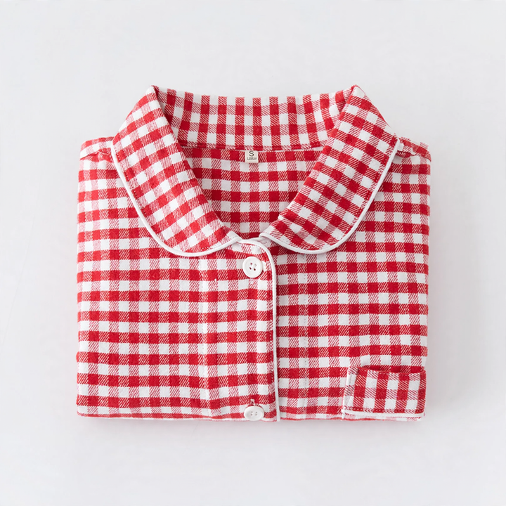 Paar-Schlafanzug aus Flanell, kariert