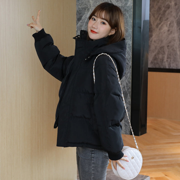 Kurze, wattierte Damen-Steppjacke