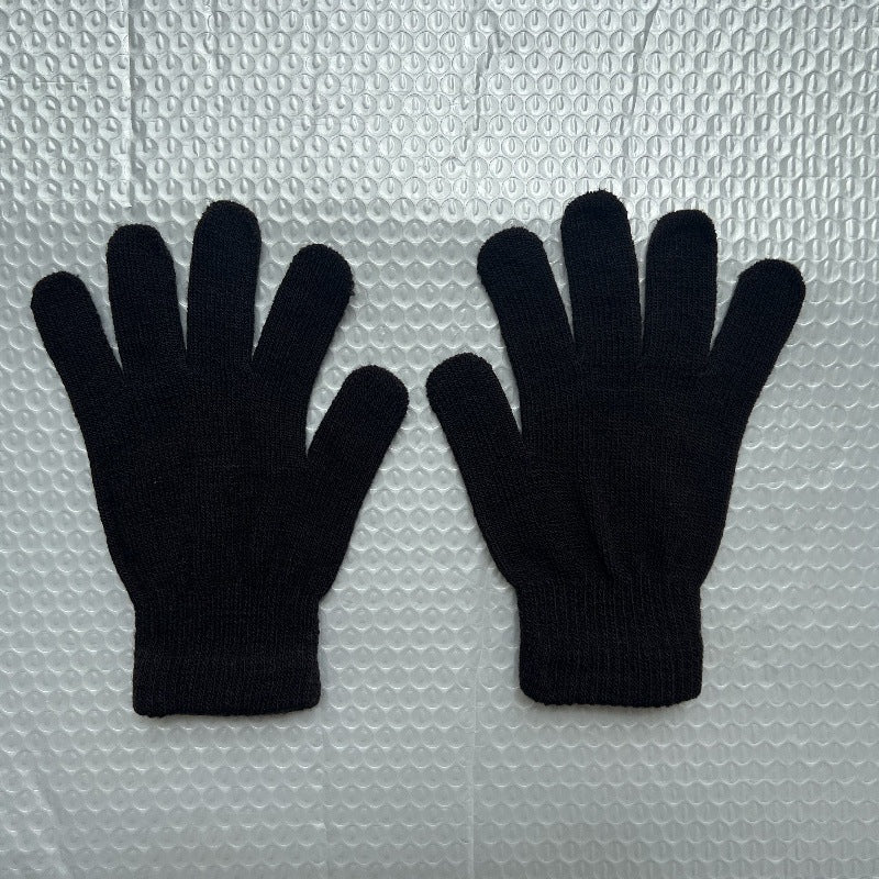 Herren Strickmütze und Schal Set, gefüttert, warm