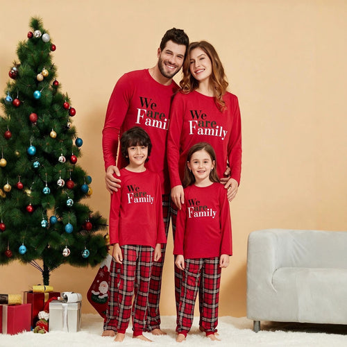 Familien-Schlafanzug-Set, kariert