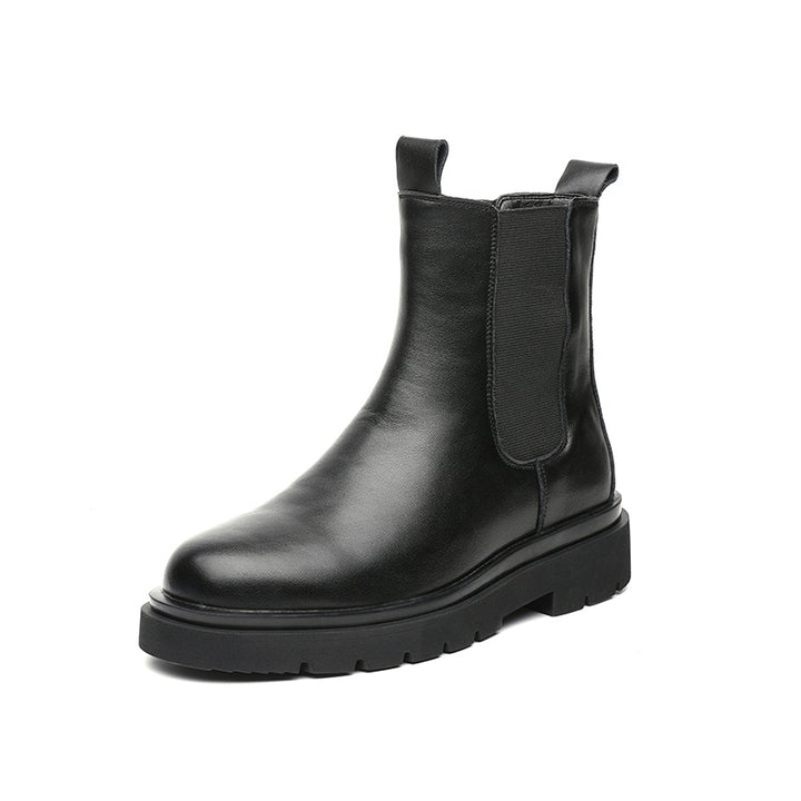 Herren-Chelsea-Stiefel, gefüttert, britischer Stil