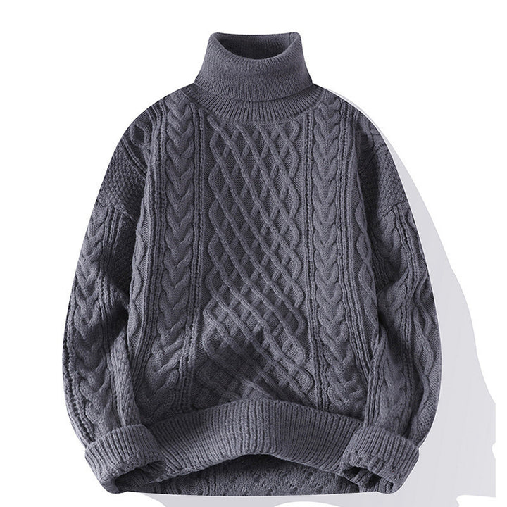 Unisex Strickpullover, gefüttert, verschiedene Kragenformen