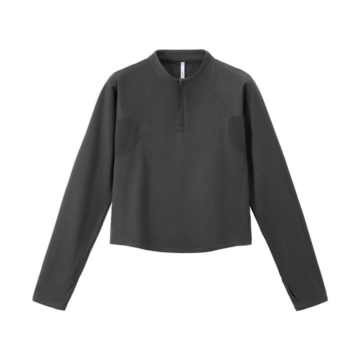 Leichtes Herren-Sweatshirt mit halbem Reißverschluss