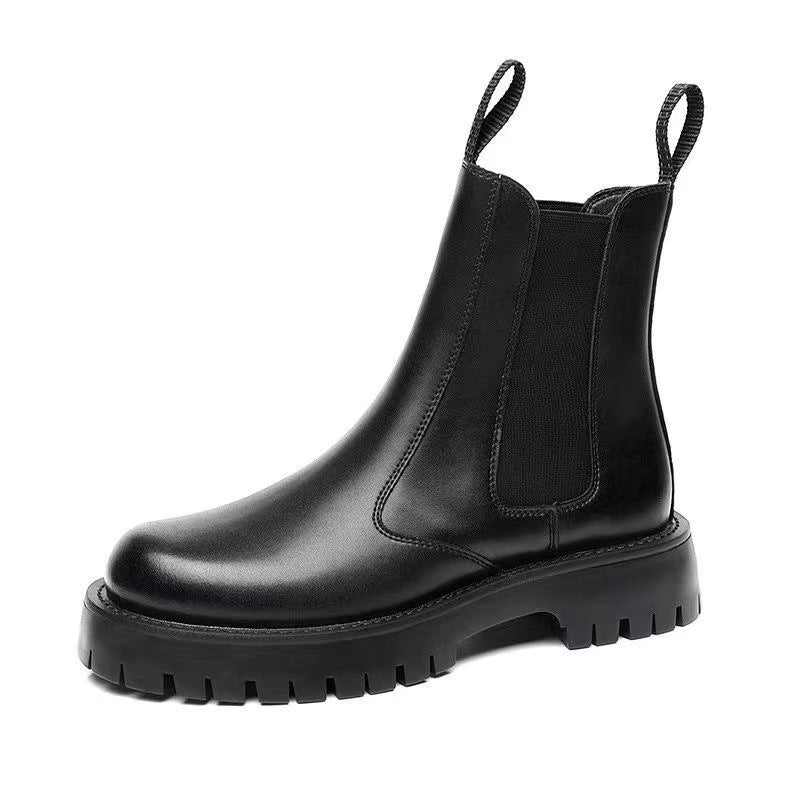 Herren Chelsea-Stiefel aus Rindsleder, atmungsaktiv