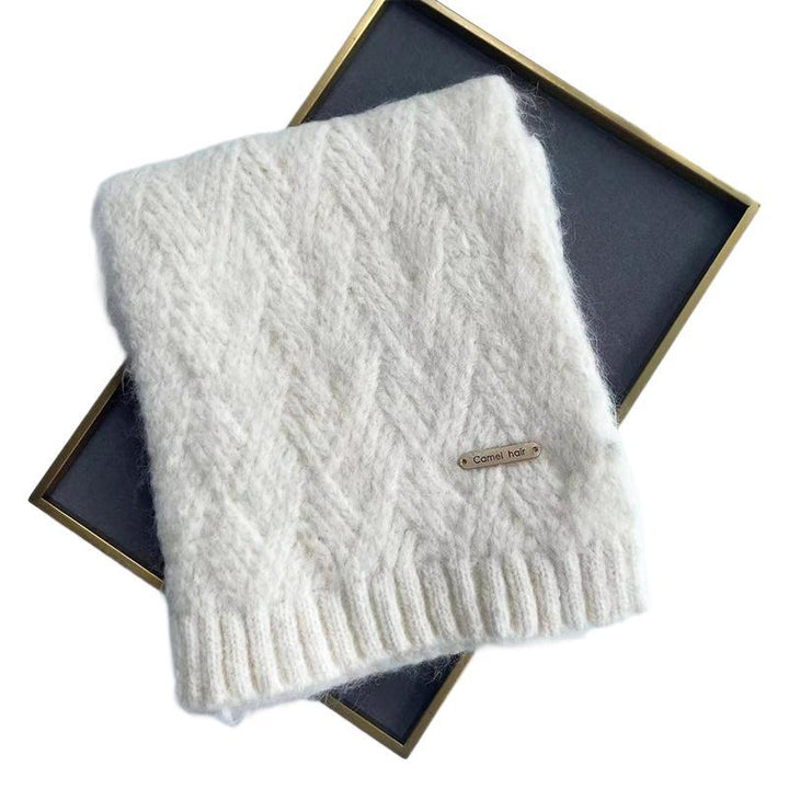 Strickschal mit Alpakawolle, 160x20 cm