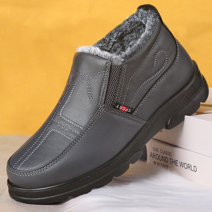 Herren-Winterstiefel, PU-Obermaterial, warm gefüttert
