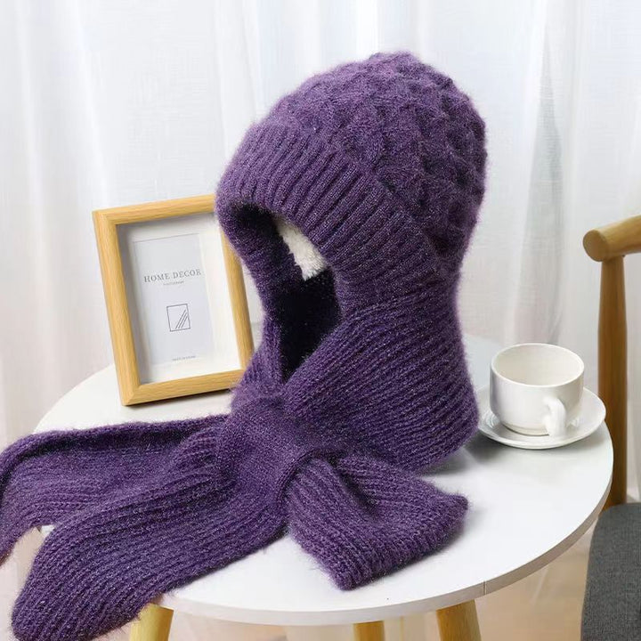 Strickmütze und Schal Set
