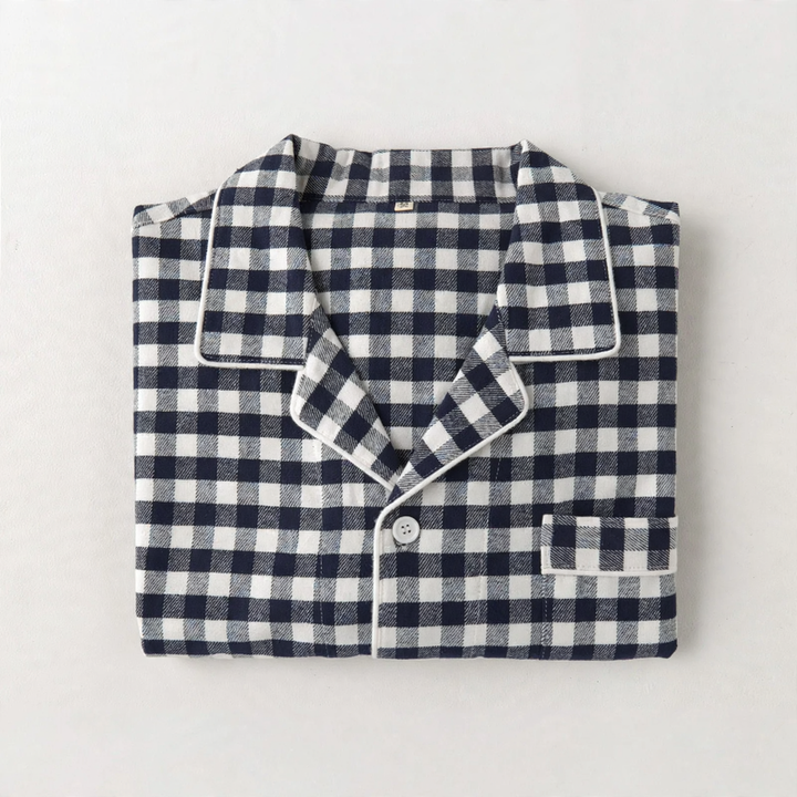 Paar-Schlafanzug aus Flanell, kariert