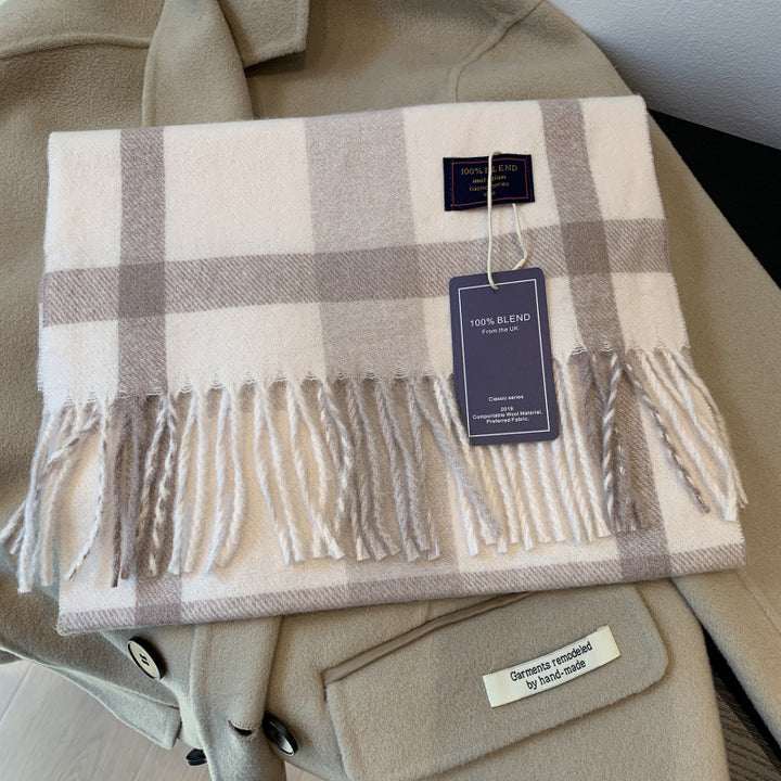 Karierter Schal im Retro-Stil für Damen und Herren