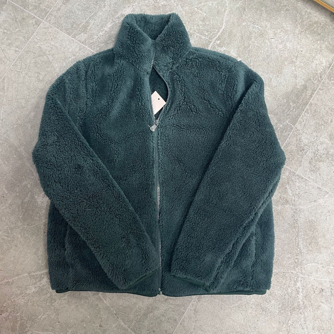 Warme Fleece-Jacke mit Reißverschluss für Damen