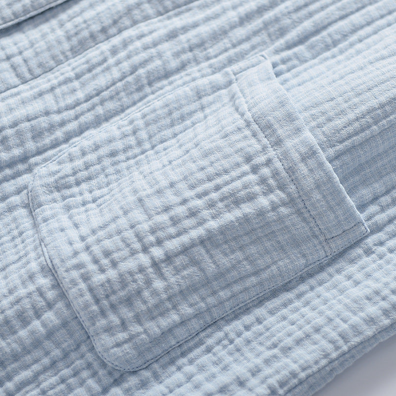 Japanischer Baumwoll-Pyjama aus dreilagiger Gaze