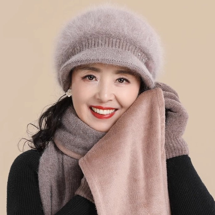 Warme Wintermütze für Damen