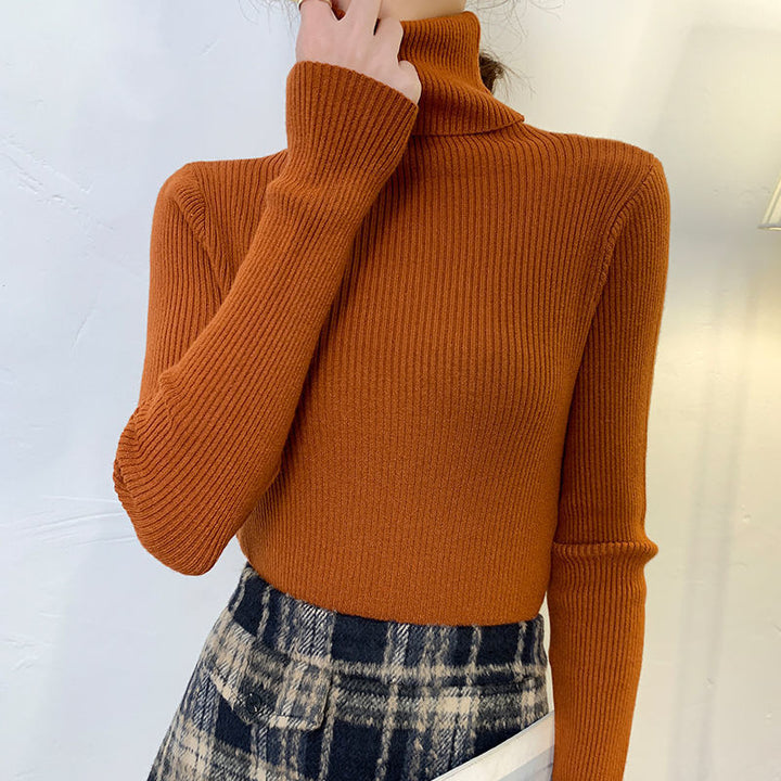 Damen-Rollkragenpullover, körpernah, große Größen