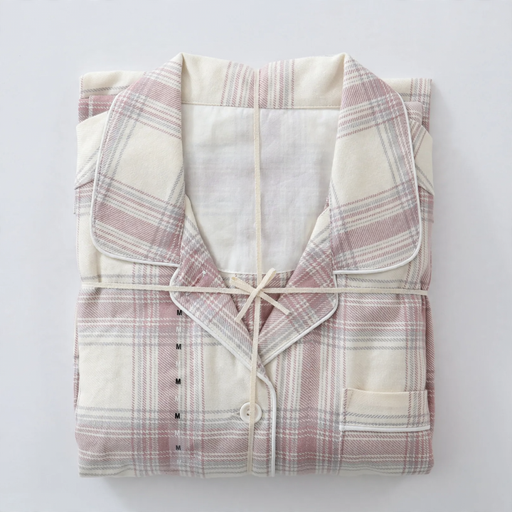 Baumwoll-Flanell-Schlafanzug im japanischen Stil