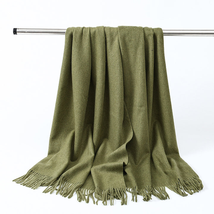 Eleganter Woll-Kaschmir-Schal für Damen und Herren