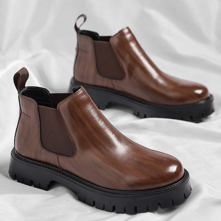 Herren Chelsea-Stiefel, knöchelhoch, rutschfest, Kunstleder