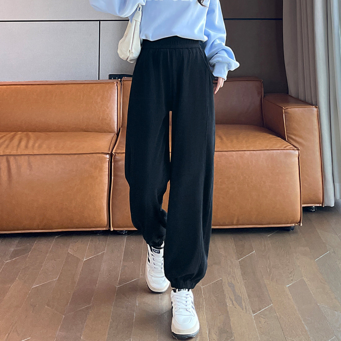 Damen-Freizeithose aus Chenille, gefüttert