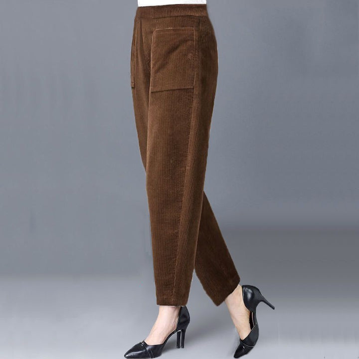 Damen-Cordhose im Harem-Stil