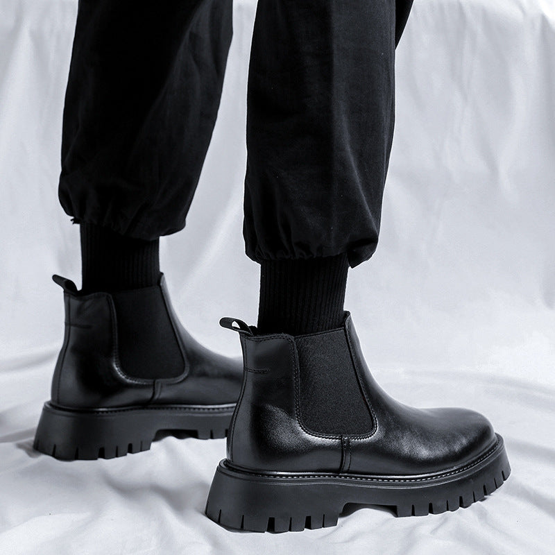 Klassische Herren Chelsea-Stiefel im britischen Stil