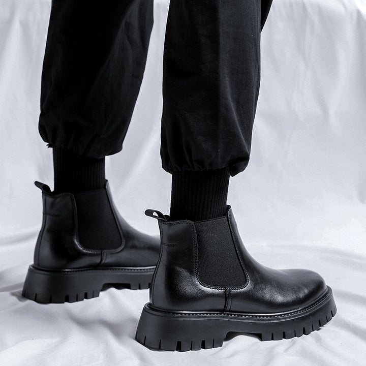 Klassische Herren Chelsea-Stiefel im britischen Stil