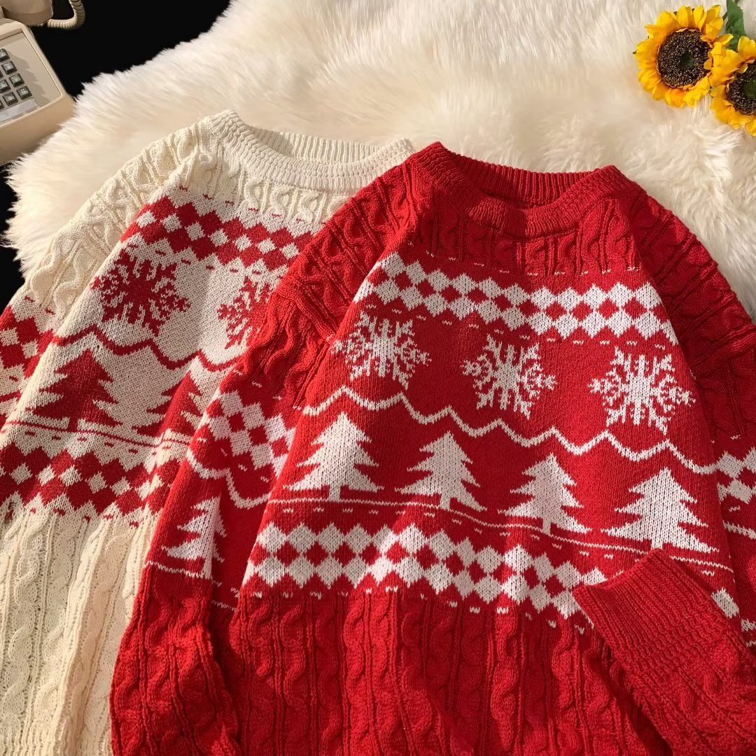 Retro-Strickpullover im amerikanischen Stil