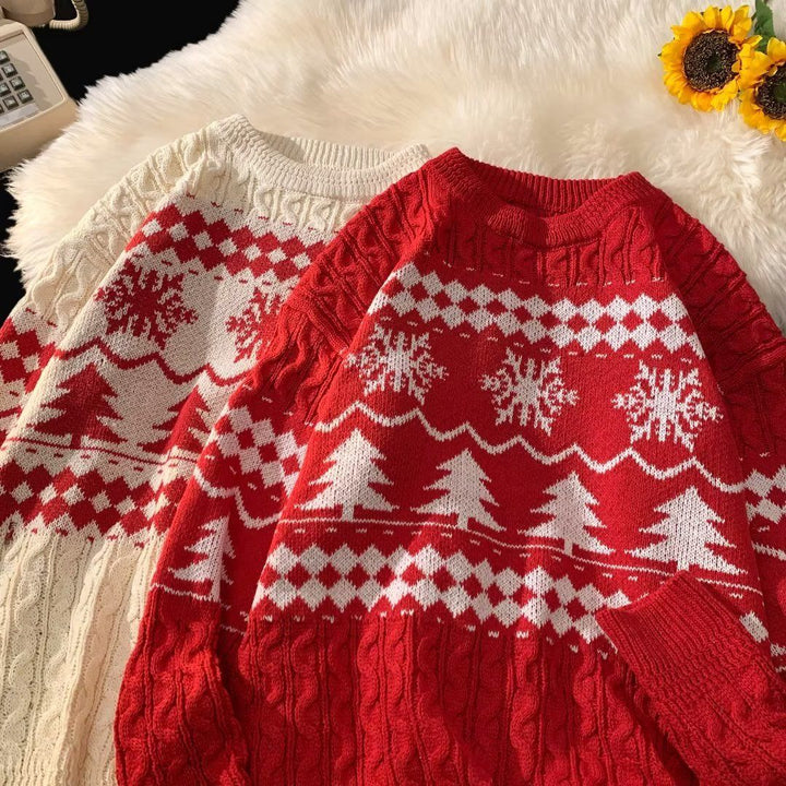 Retro-Strickpullover im amerikanischen Stil