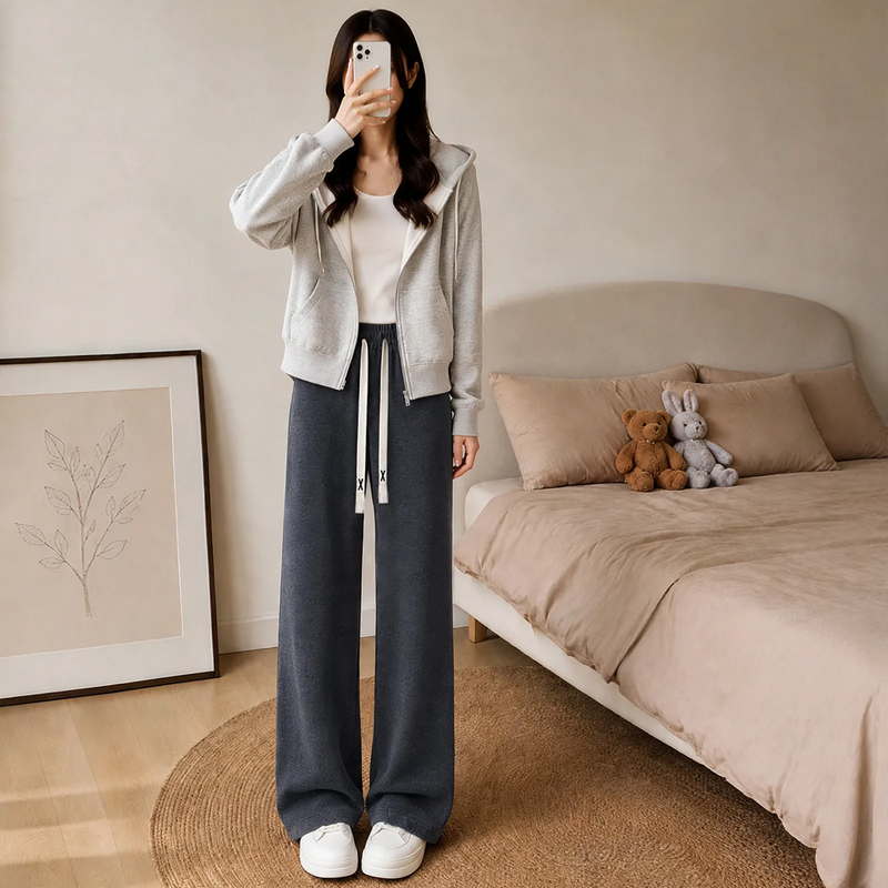 Damen-Cordhose mit Lammfleece-Futter