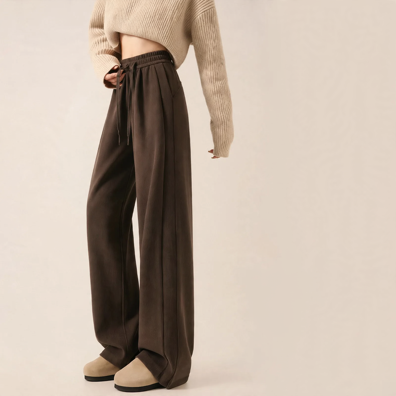 Damen-Cordhose, gerade Passform, gefüttert