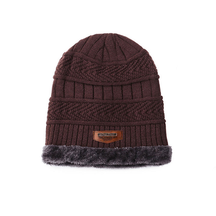 Strickmütze mit Schal, 2-teiliges Set, gefüttert