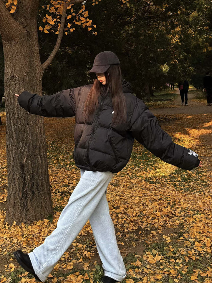 Damen Daunenjacke, Weißenten-Daunenfüllung, Koreanischer Stil
