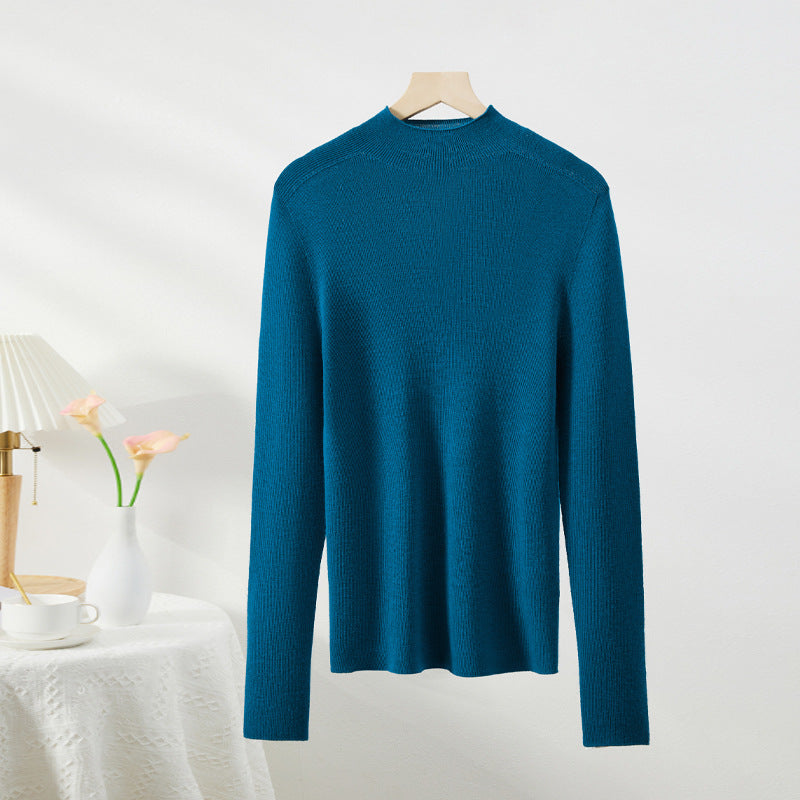 Damen-Rollkragenpullover aus Merinowolle
