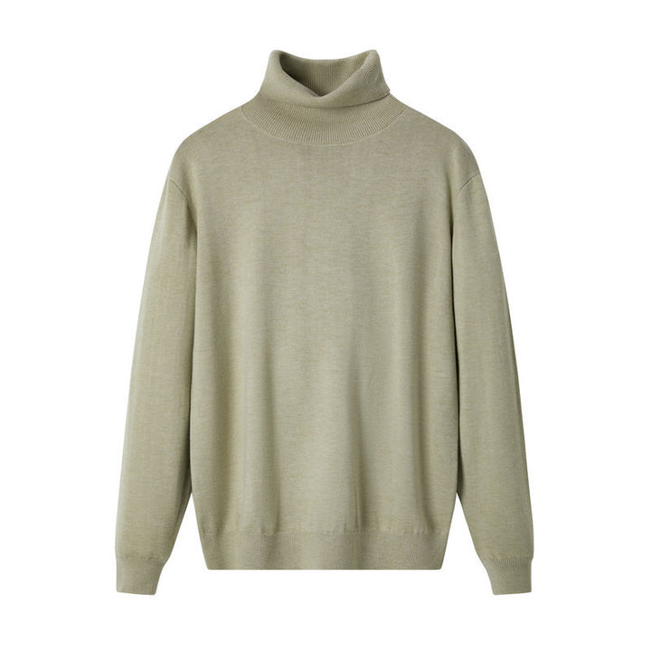 Herren-Wollpullover, Rollkragen, 100% Wolle, dick
