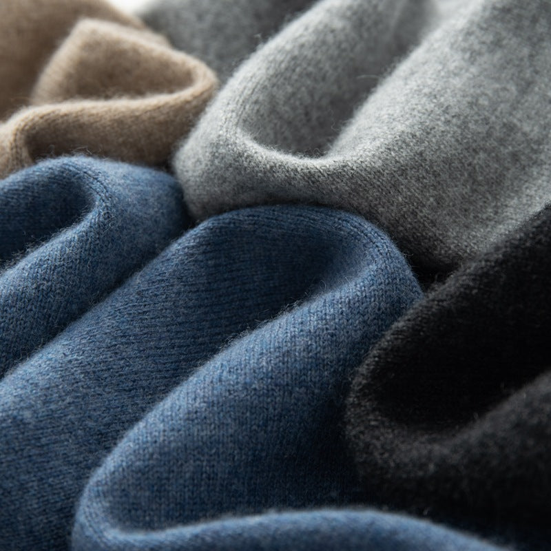 Herren-Rollkragenpullover aus 100% reiner Wolle