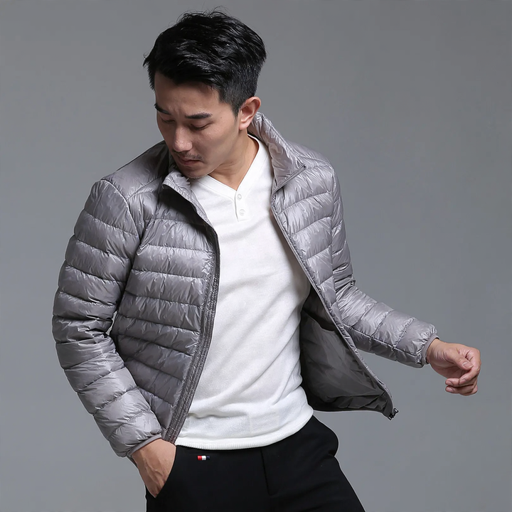 Leichte Herren-Daunenjacke, kurz, verschiedene Stile
