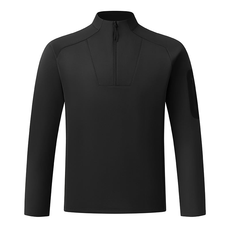 Herren-Sweatshirt mit Reißverschluss und Stehkragen