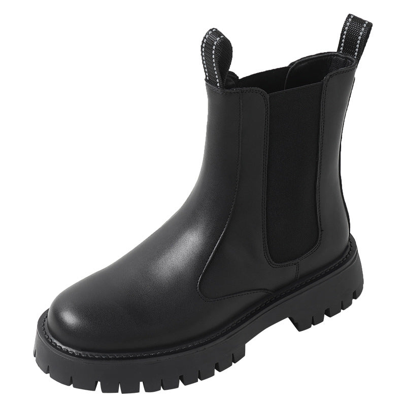 Robuste Chelsea-Stiefel mit Plateausohle