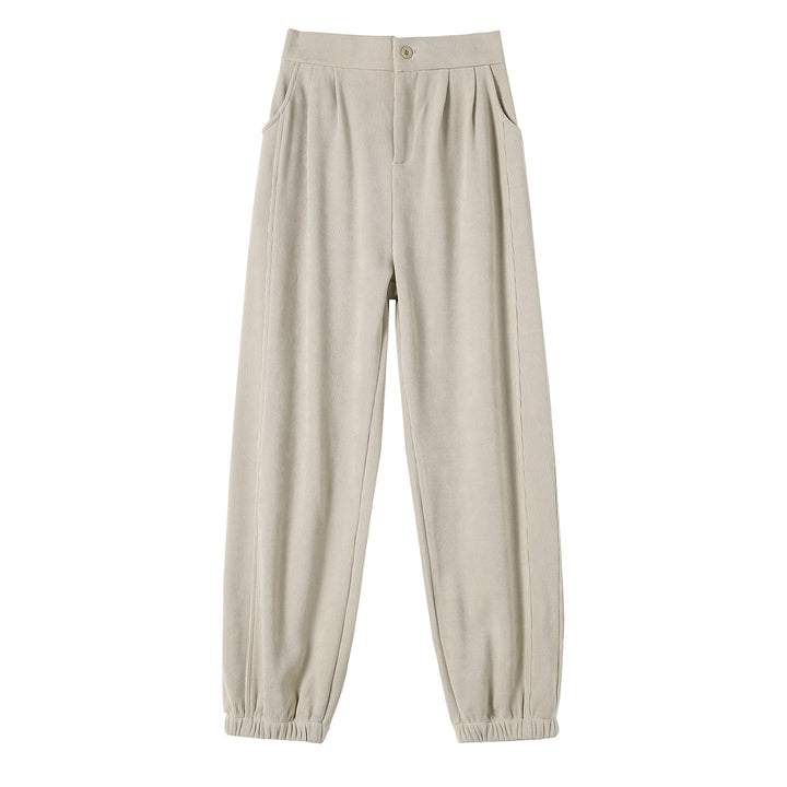 Gefütterte Chenille-Cord-Freizeithose