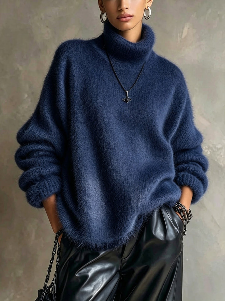 Flauschiger Rollkragenpullover