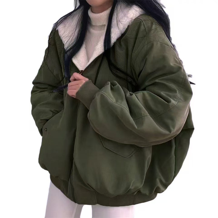 Wende-Steppjacke mit Lammfleece-Futter