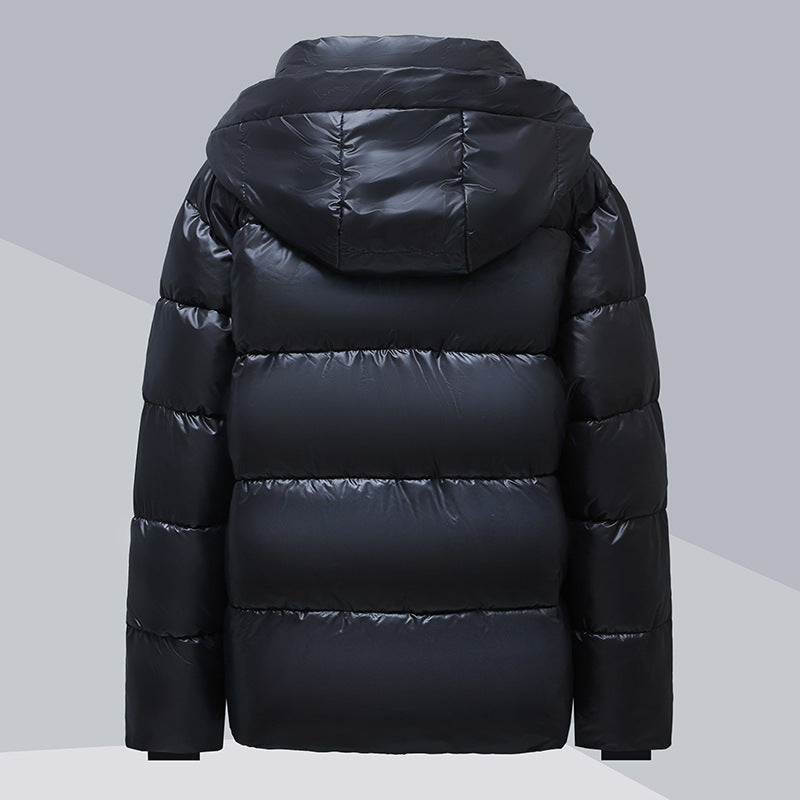 Unisex Winterjacke mit Kapuze, wattiert