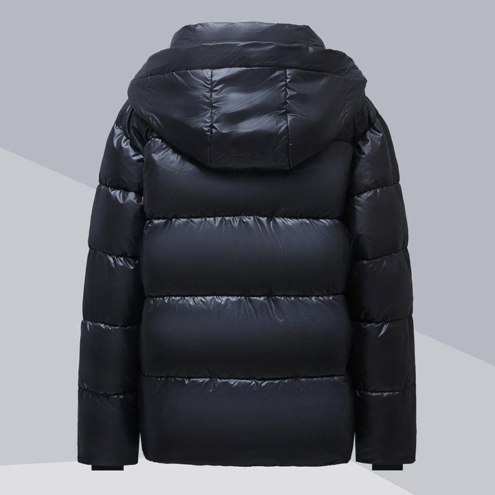Unisex Winterjacke mit Kapuze, wattiert