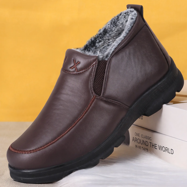 Herren-Winterstiefel, PU-Obermaterial, warm gefüttert