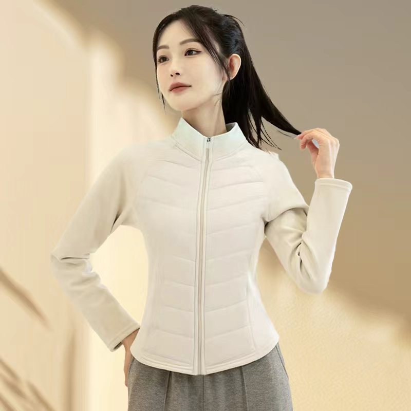 Damen-Steppjacke mit Stehkragen und Graphen-Innenfutter